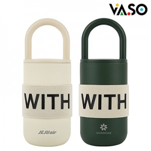[바쏘] 위드 스텐 핸들 진공 텀블러 400ml