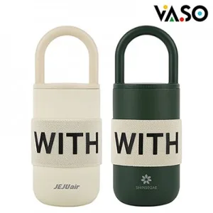 [바쏘] 위드 스텐 핸들 진공 텀블러 400ml