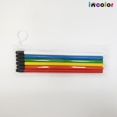 incolor 고주파 6본입 비비드 육각 (2B) 연필