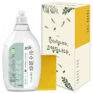 참그린 식물용기 500ml+망사수세미 선물세트