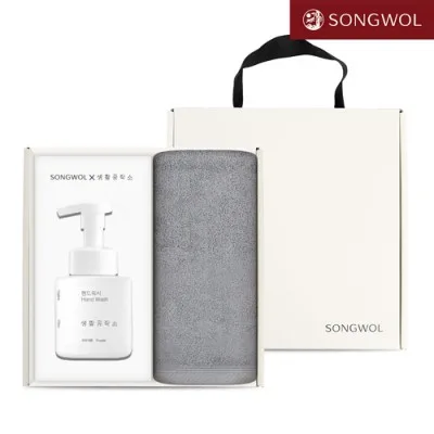 송월 핸드워시 기프트세트 02 (40수 실프160g 1P + 생활공작소250ml 1P)