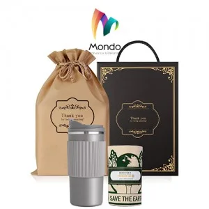 MONDO몬도 텀블러 선물세트 450ML 텀블러개+에코백1개 기프트세트