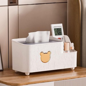 Blossom 곰돌이 포인트 화장지/소품 정리함 1P