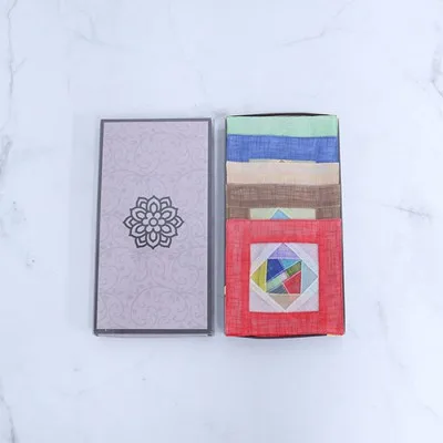 나빌레라 모시조각보 컬러 컵받침(5p)