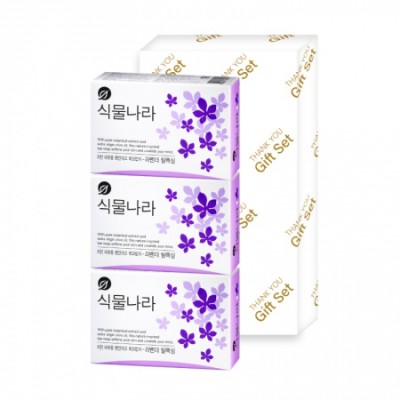식물나라 라벤더 비누 3p 선물세트
