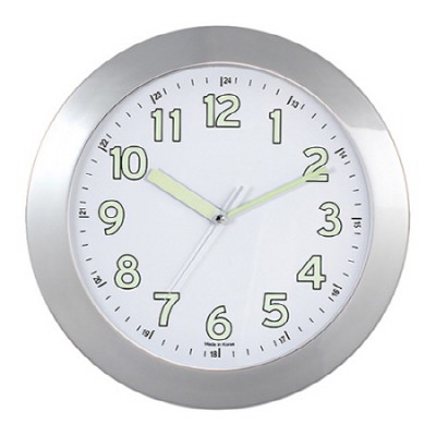337 야광크롬(화이트)벽시계