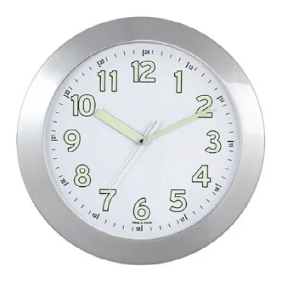 337 야광크롬(화이트)벽시계