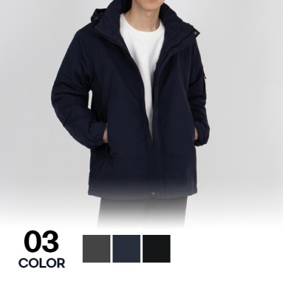 야간반사 안전 방한 점퍼 남녀공용 폴라폴리스 안감 탈부착후드 S-4XL