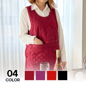 기모 울트라웜 원피스형 겨울 앞치마 여성 빅사이즈 L XL 2XL