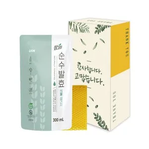 참그린 식물리필 300ml+망사수세미 선물세트