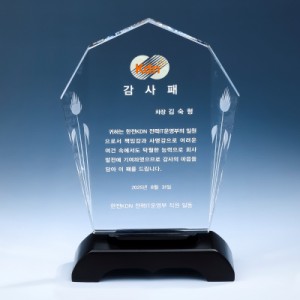 조각 우드 크리스탈 상패 8) 170-3