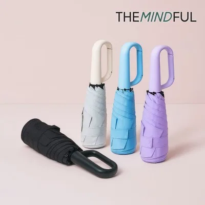 더마인드풀 5단 UV차단 초경량 암막 파스텔 고리형 양우산 색상 6종