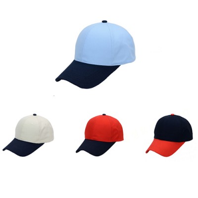 단체모자 추천 6각 무지 볼캡 야구모자 투톤Ver. (행사/교회/동호회) ( 4color)