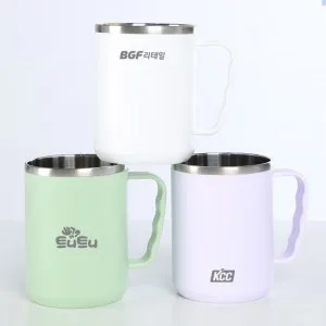 뉴에이커 파스텔 스텐 이중구조 머그 500ml