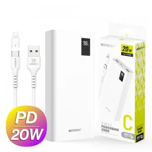 뉴에이커 슬림 핏 PD 20W 고속 보조배터리 20000mAh CP 0.2M 20W 원형 케이블