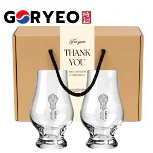 한국전통 K컬쳐 고려청자 위스키잔 노징글라스 양주 니트잔 170ml 2P 기프팅
