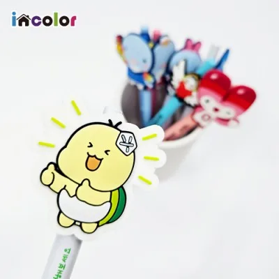 (주문제작) incolor PVC 캐릭터 볼펜 1P