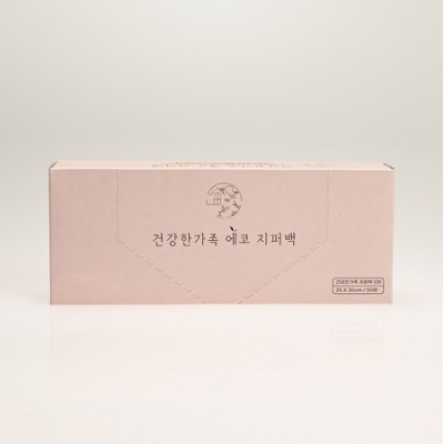 건강한가족 에코 지퍼백 25x30cm / 50매 / 식자재기록표
