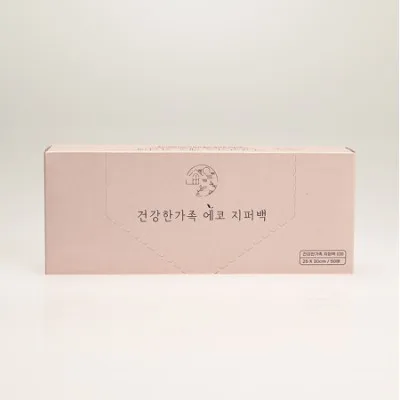 건강한가족 에코 지퍼백 25x30cm / 50매 / 식자재기록표