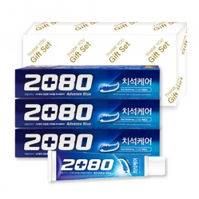 애경 2080 블루 치약 100g 3P 선물세트