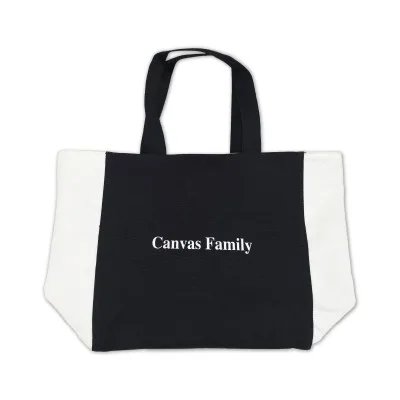 (Canvas Family) 블랙&화이트 리버서블 에코백