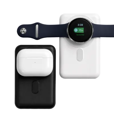 파인큐브 맥세이프 보조배터리 10000mAh 무선충전거치대 M-DOC