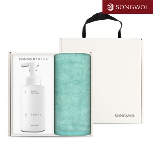 송월 핸드워시 기프트세트 37 (솔리드 뱀부무지 250g 1P + 생활공작소500ml 1P)