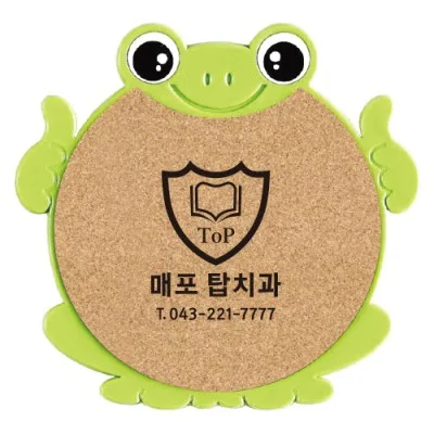 개구리 콜크냄비받침