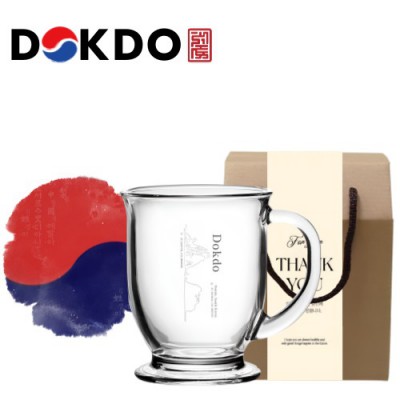 한국전통 K컬쳐 독도 40240 클래식 글라스 머그컵 440ml 1P 기프팅