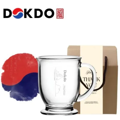 한국전통 K컬쳐 독도 40240 클래식 글라스 머그컵 440ml 1P 기프팅