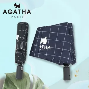 아가타 체크 3단 완전자동 우산