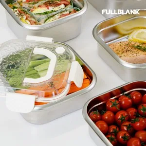 풀블랭크 멀티 킵 스텐밀폐용기 1800ml + 2300ml 2종