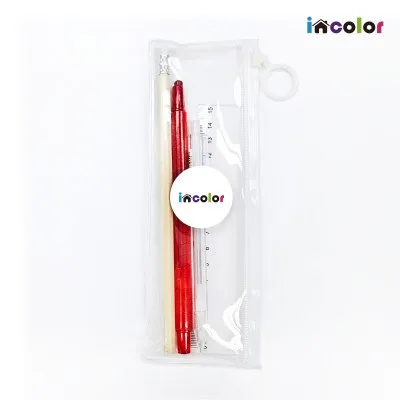 incolor 문구세트 고주파 34 (연필+색연필+샤프+자)