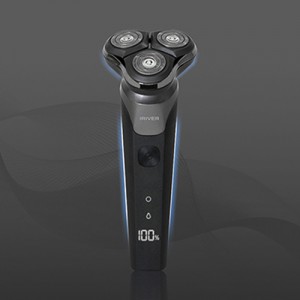 아이리버 IPX7 완전방수 3헤드 전기면도기 건습식 LED 디스플레이