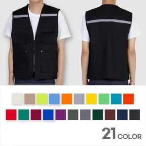 반사 안내 스태프조끼 남성 여성 안전 행사 유니폼 L-3XL