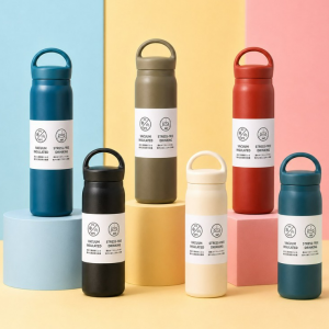5컬러 스텐304 손잡이 텀블러 350ml 500ml 보온보냉 보온병 보냉병 물병 미니