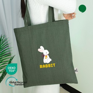 오코텍스리사이클 카키 컬러 라이트에코백 (38cm*42cm)