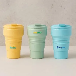 뉴에이커 폴딩 접이식 실리콘 텀블러 500ml