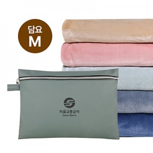 에코벨라 메리 벨보아 양면 담요&민트 파우치세트 M